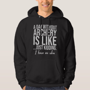 Archery funny sports gift idea hoodie