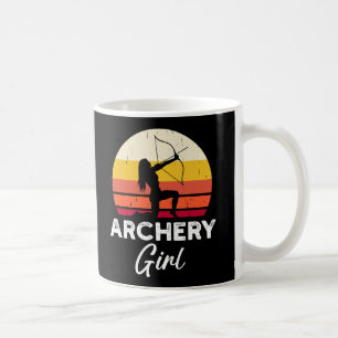 Archery Girl Bow and Arrow Coffee Mug