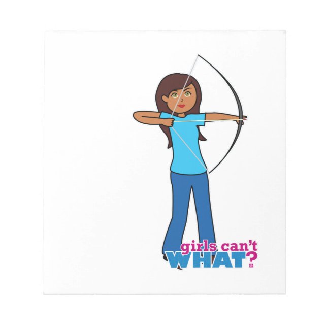 Archery Girl Notepad (Front)