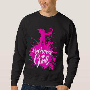 Archery Girl Womens Love Bow Hunting Cute Archer Sweatshirt