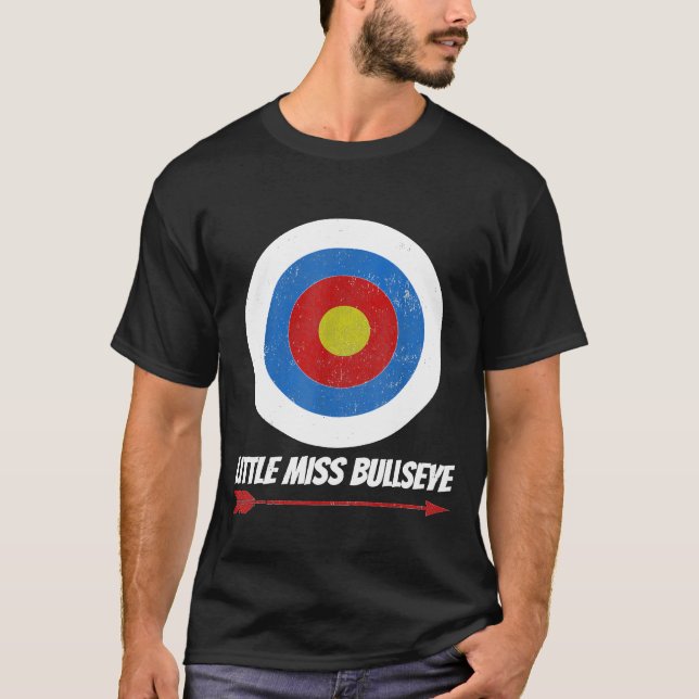 Archery Girls Cute Little Miss Bullseye Teen Arche T-Shirt (Front)