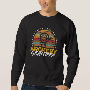Archery Grandpa Retro Vintage Graphic Sweatshirt