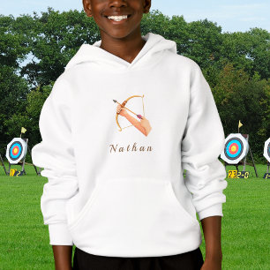 Archery Hands Bow & Arrow Kids Name Pastel Cream