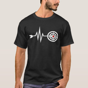 Archery Heartbeat Bow And Arrow Lover Hunter T-Shirt