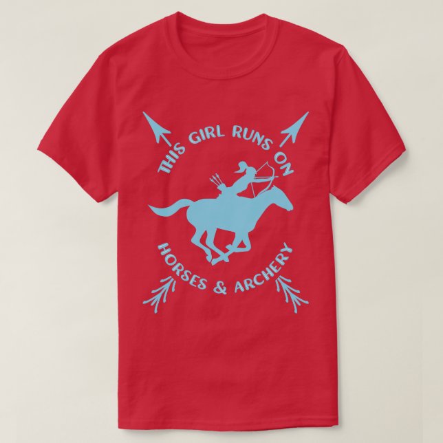 Archery Horses Archer (2) T-Shirt (Design Front)