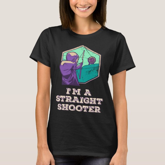 Archery Humour Target Arrow  Bowman Bow Archer T-Shirt (Front)