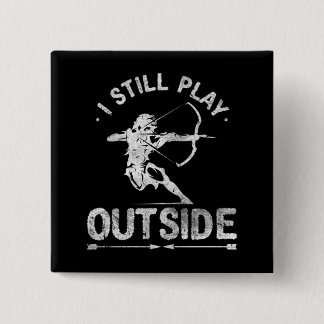 Archery Hunter Bow Hunting Distressed 15 Cm Square Badge