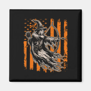 Archery Hunting Ghost Halloween Scary Costume Amer Magnet
