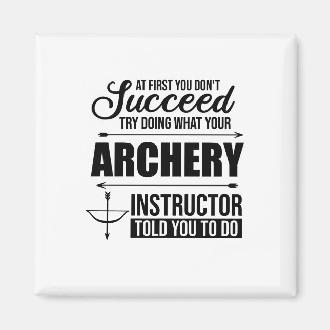 Archery Instructor Coach Magnet (Front)