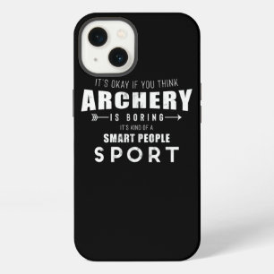 Archery Is A Smart People Sport Funny Bowhunting P iPhone 13 Case