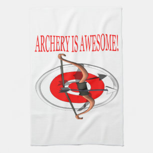 Archery Is Awesome Tea Towel