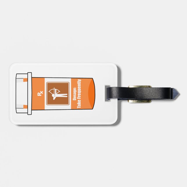Archery Is My Drug Luggage Tag (Back Horizontal)
