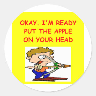 ARCHERY joke Classic Round Sticker