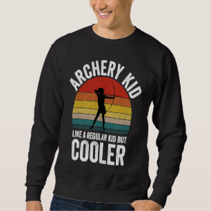 Archery Kid  Hunting Bow and Arrow Young Archer Sweatshirt