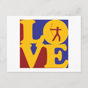 Archery Love Postcard