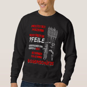 Archery  Master Of Precision Archery Saying Sweatshirt