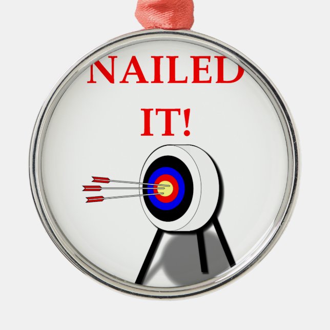 ARCHERY METAL TREE DECORATION (Front)