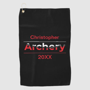 Archery Minimalist Modern Art - Graphic Arch  Golf Towel