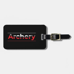 Archery Minimalist Modern Art - Graphic Arch  Luggage Tag