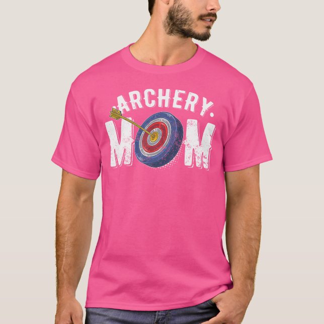 Archery Mum Bow Arrow Shooting Sports Hunter Women T-Shirt (Front)
