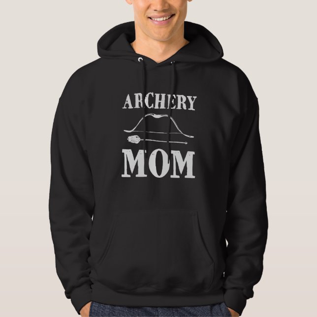 Archery Mum Funny Bow Arrow Sport Hunter Hoodie (Front)