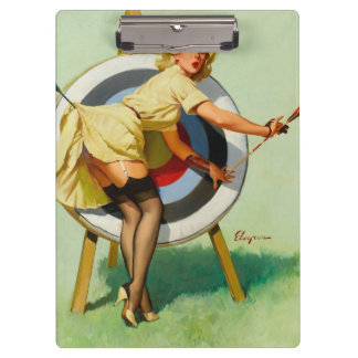 Archery Pin-Up Girl Clipboard