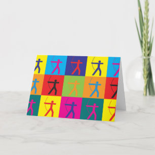 Archery Pop Art Card