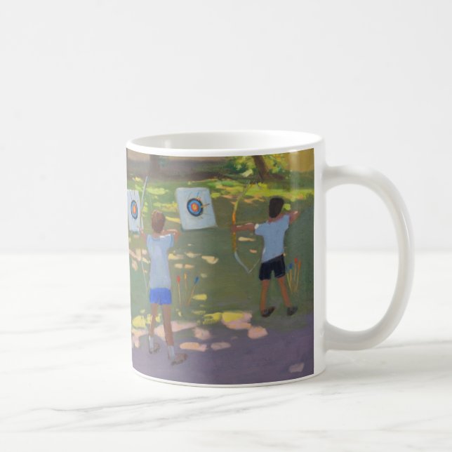 Archery practise France Coffee Mug (Right)