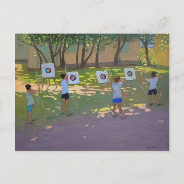 Archery practise France Postcard (Front)