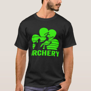 Archery Shamrock St Patricks Day T-Shirt