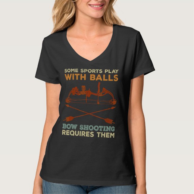 Archery Shooting For A Bow Hunter T-Shirt (Front)