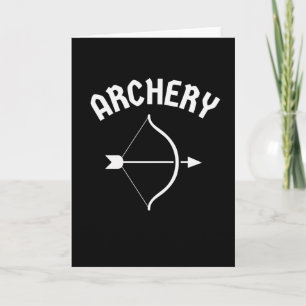 Archery Simpler Bow And Arrow Archer Card
