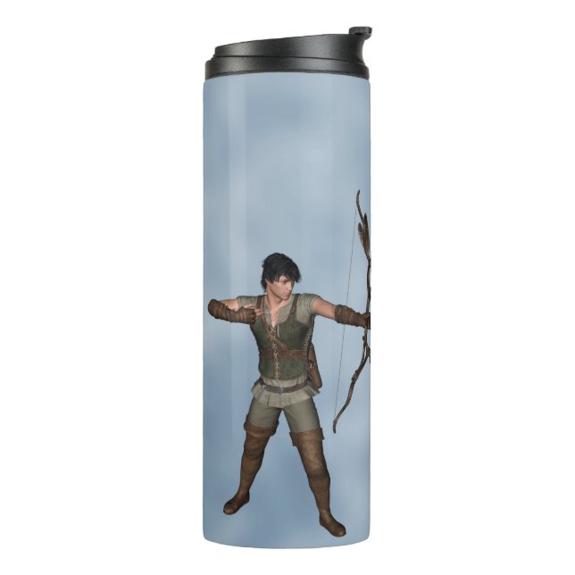 Archery Sport archer hunter Personalise Thermal Tumbler (Rotated Left)