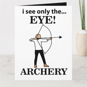 Archery Sport Bow Arrow Archery Card
