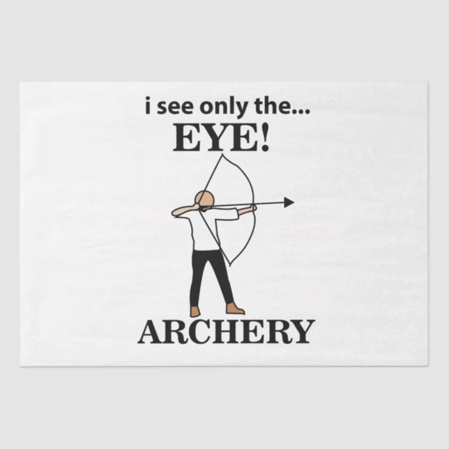 Archery Sport Bow Arrow Archery Tissue Paper (Front)