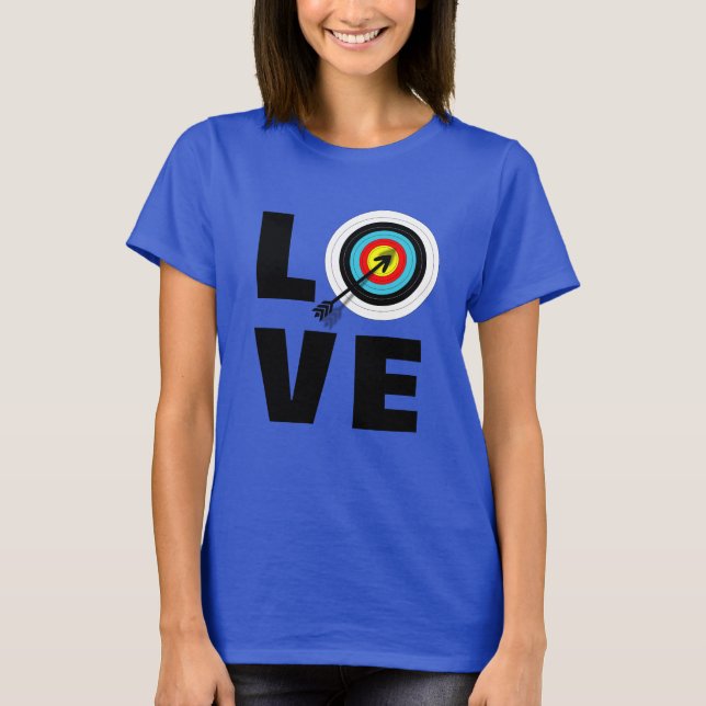 Archery Sport Target Bullseye T-Shirt (Front)