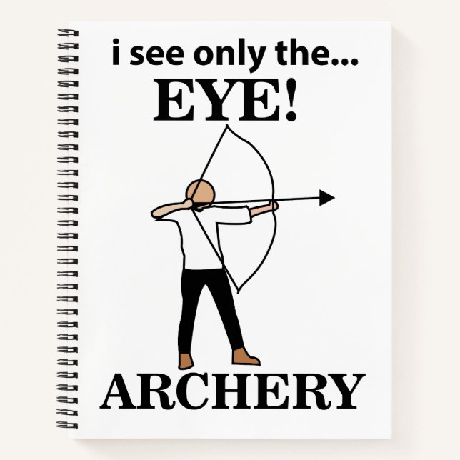 Archery Sports Bow Arrow Archery Notebook (Front)