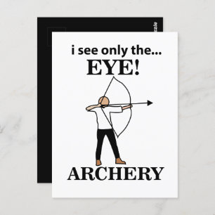 Archery Sports Bow Arrow Archery Postcard