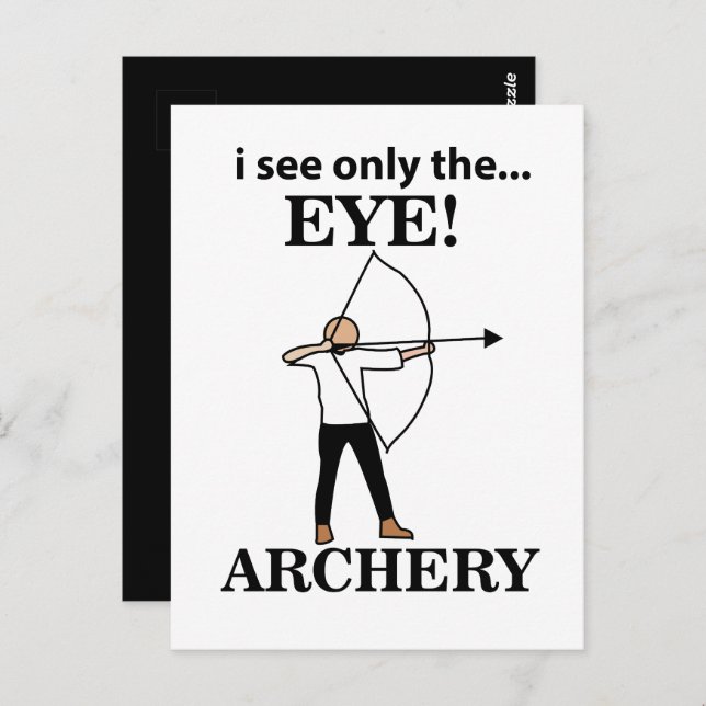Archery Sports Bow Arrow Archery Postcard (Front/Back)