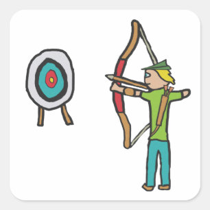 Archery Square Sticker