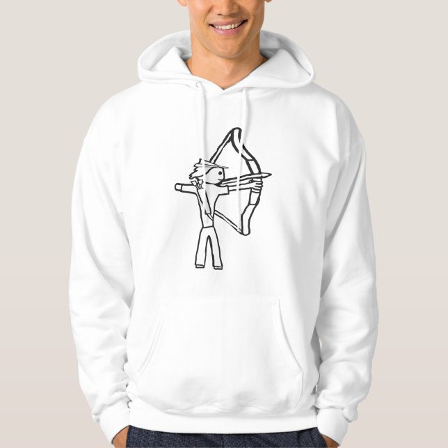 Archery Stickman Hoodie (Front)