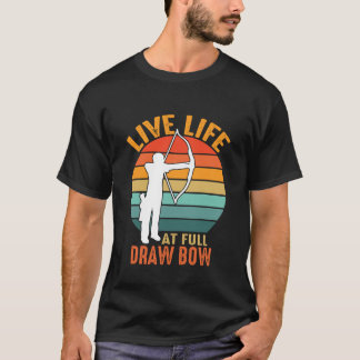 Archery Sunset Bowman Archery Player Archery Coach T-Shirt