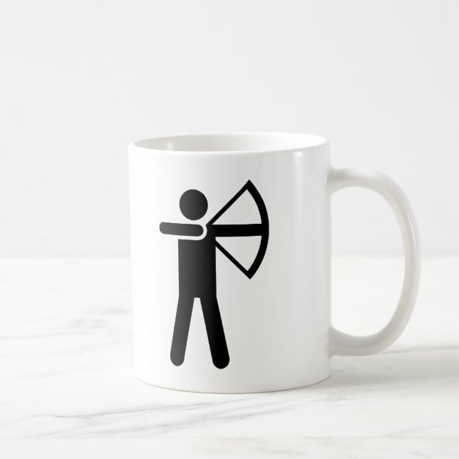 Archery Symbol Coffee Mug (Right)