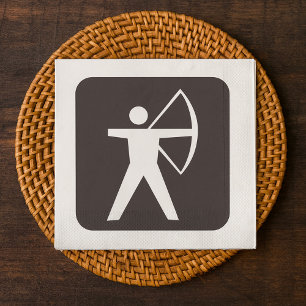 Archery Symbol Paper Napkins