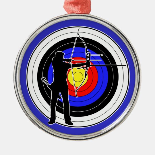 Archery & target 01 christmas ornament Zazzle.co.uk