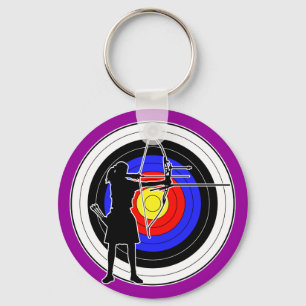 Archery & target 02 key ring