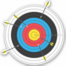 Archery Target and Arrows