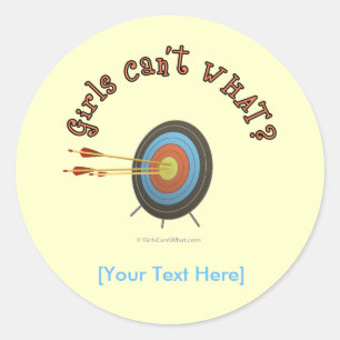 Archery Target Bullseye Classic Round Sticker
