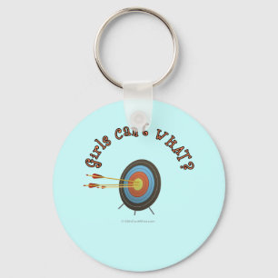 Archery Target Bullseye Key Ring