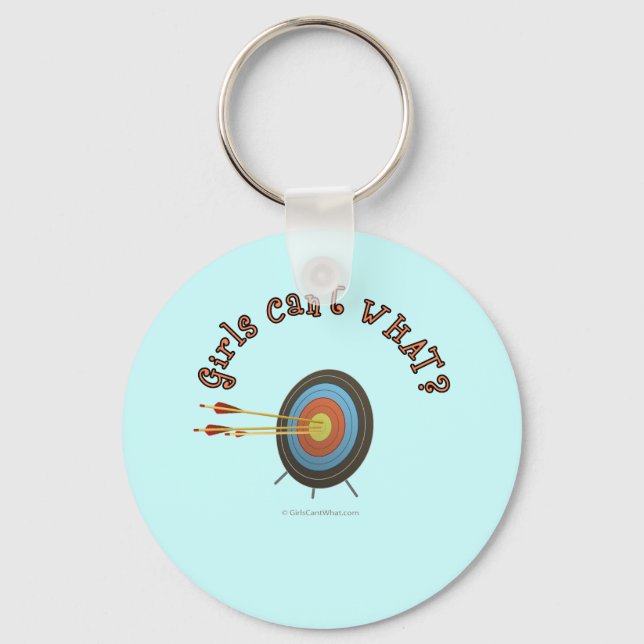 Archery Target Bullseye Key Ring (Front)
